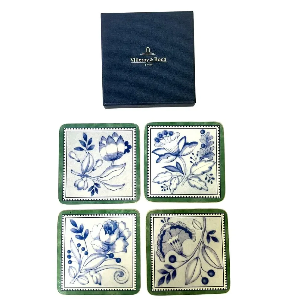 Villeroy & Boch Switch 3 1996-2020 Retired Corkback Coasters in Box-Set of 4